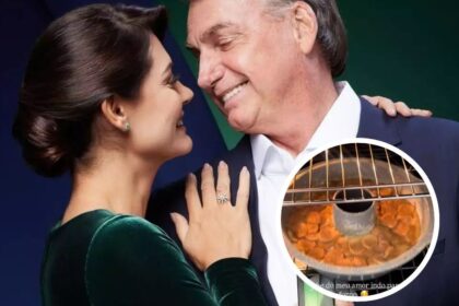 michelle-faz-bolo-de-banana-para-bolsonaro-e-compartilha-receita:-meu-amor,-voce-e-grande