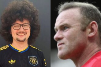 esta-me-tirando-do-serio:-rooney-se-revolta-com-torcedor-cabeludo-do-manchester-united