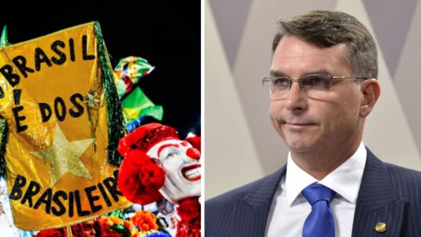 flavio-bolsonaro-comenta-rebaixamento-de-escola-de-samba-que-homenageou-lula