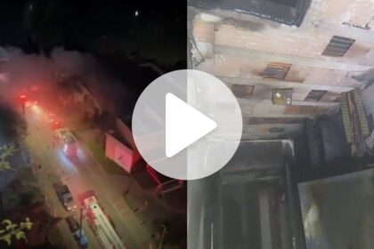 video:-incendio-atinge-tradicional-restaurante-de-blumenau-e-mobiliza-bombeiros