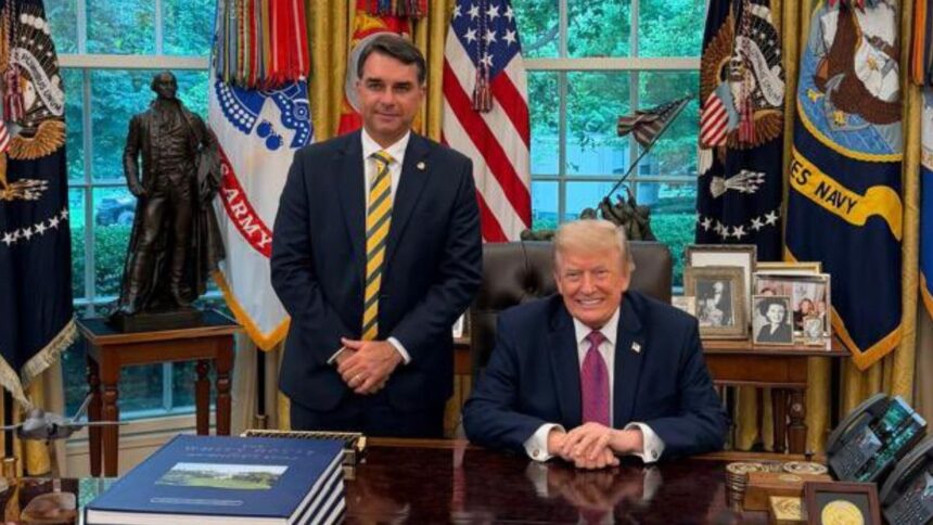aliados-de-lula-acionam-pgr-para-investigar-flavio-bolsonaro-por-encontro-com-trump-e-pl-reage