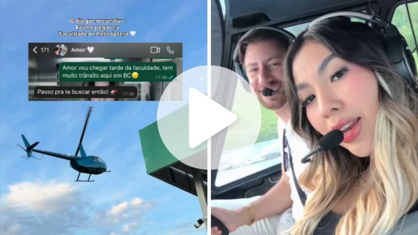 estudante-ganha-carona-de-helicoptero-do-noivo-para-evitar-o-transito-em-balneario-camboriu
