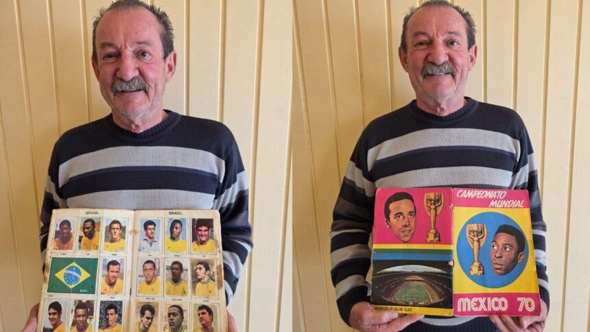 sem-tv-e-com-poucas-figurinhas:-album-da-copa-de-70-e-guardado-ha-mais-de-meio-seculo-em-sc