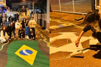 fotos:-bar-reune-clientes-e-artistas-para-pintar-rua-de-sc-para-copa-do-mundo