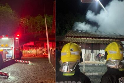 curto-circuito-em-rede-eletrica-assusta-familia,-inicia-incendio-e-parte-superior-de-casa-e-destruida-pelas-chamas-em-blumenau