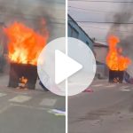 barricadas-com-fogo-fecham-ruas-na-grande-florianopolis-apos-operacao-da-pm;-imagens-impressionantes-mostram-caos