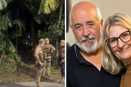 suspeito-de-matar-casal-de-idosos-a-tiros-em-sc-e-encontrado-morto-horas-apos-o-crime,-proximo-ao-veiculo-abandonado-na-fuga