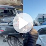 video:-dois-engavetamentos-acontecem-em-sete-minutos,-travam-a-br-101-e-causam-6-km-de-fila-em-sc